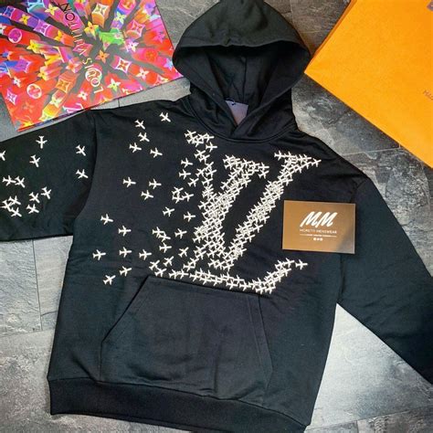 louis vuitton logo hoodie|louis vuitton plane hoodie.